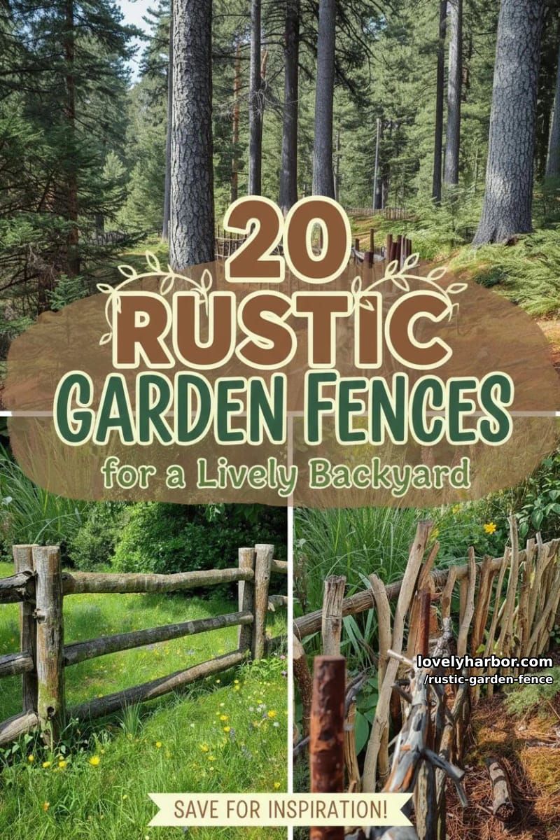 20 Rustic Garden Fence Designs to Liven Up Your Backyard 49 rustic garden fence - Collage 49