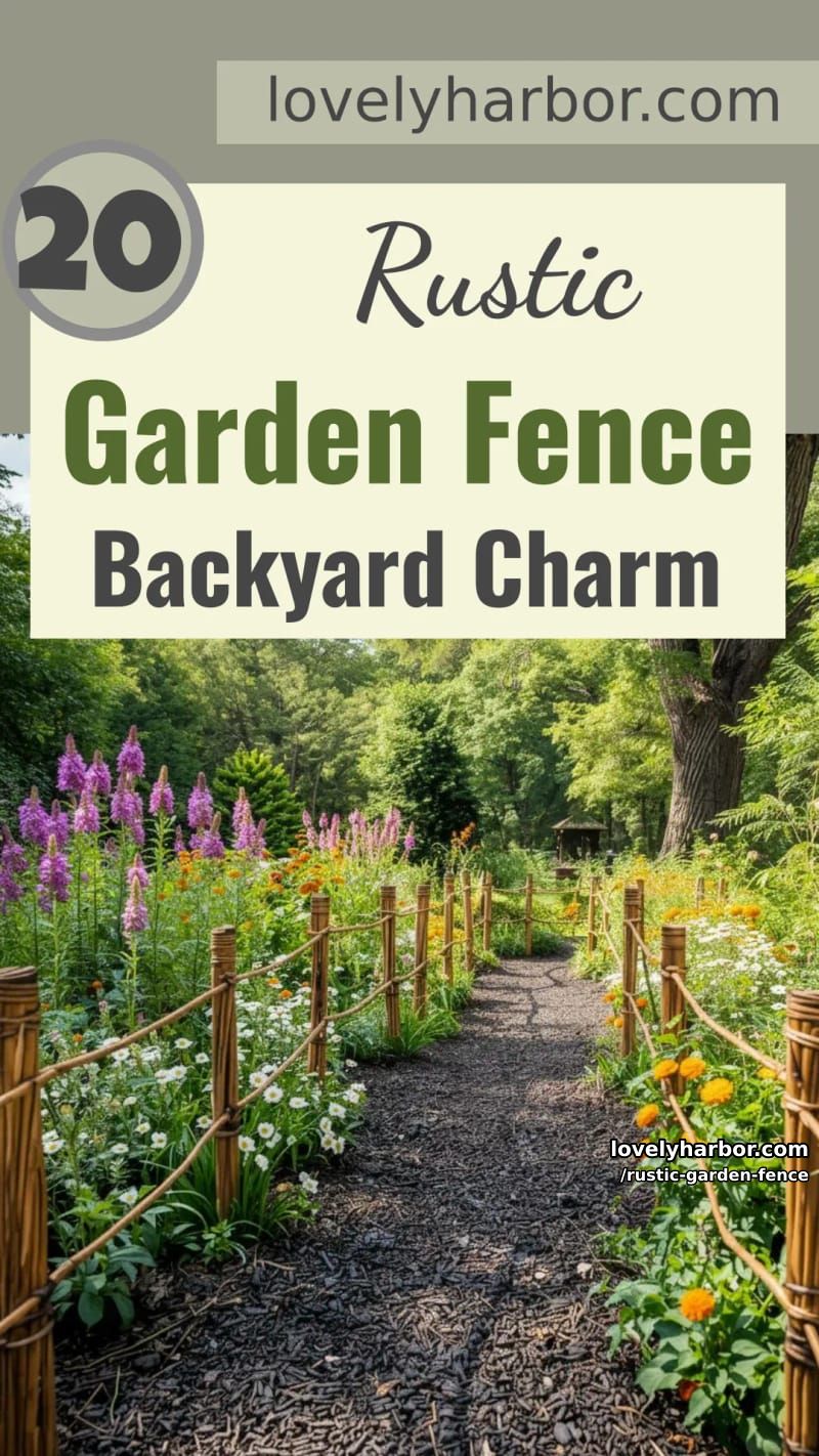 20 Rustic Garden Fence Designs to Liven Up Your Backyard 65 rustic garden fence - Collage 65