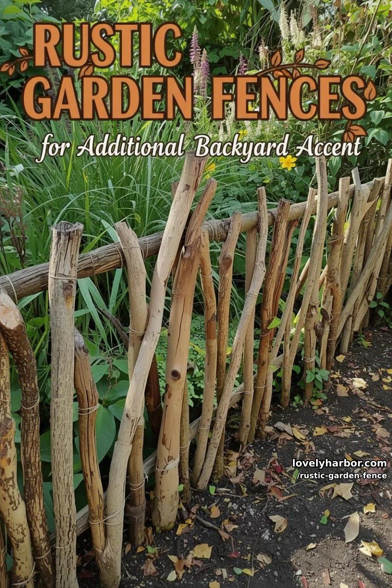 20 Rustic Garden Fence Designs to Liven Up Your Backyard 66 rustic garden fence - Collage 66