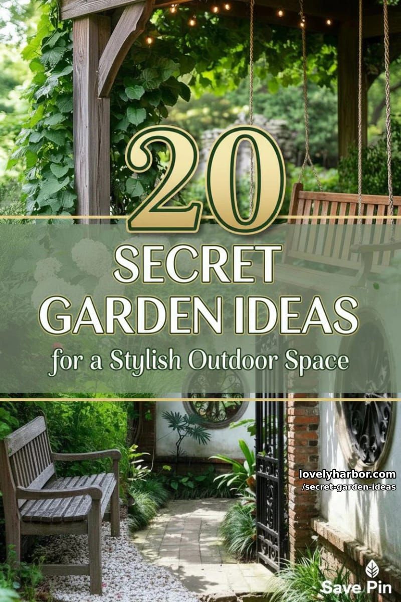 20 Secret Garden Ideas for a Stylish Outdoor Space 49 secret garden ideas - Collage 48