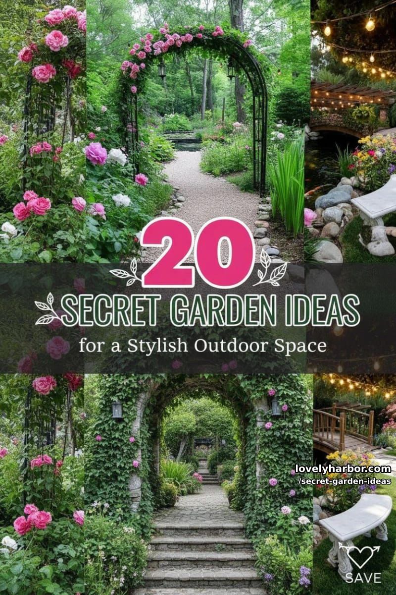 20 Secret Garden Ideas for a Stylish Outdoor Space 50 secret garden ideas - Collage 49