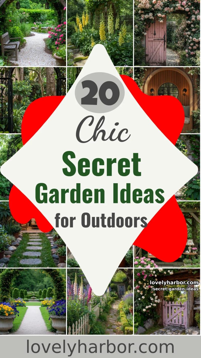 20 Secret Garden Ideas for a Stylish Outdoor Space 54 secret garden ideas - Collage 53