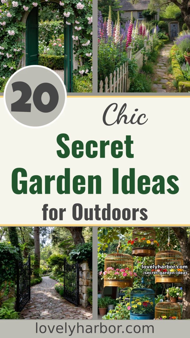 20 Secret Garden Ideas for a Stylish Outdoor Space 56 secret garden ideas - Collage 55