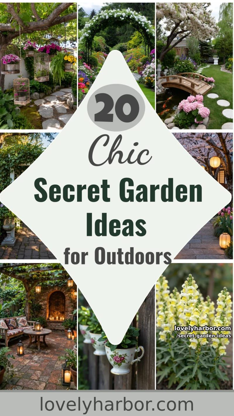 20 Secret Garden Ideas for a Stylish Outdoor Space 58 secret garden ideas - Collage 57