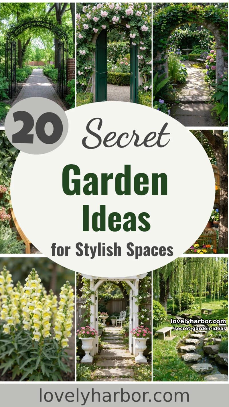 20 Secret Garden Ideas for a Stylish Outdoor Space 60 secret garden ideas - Collage 59