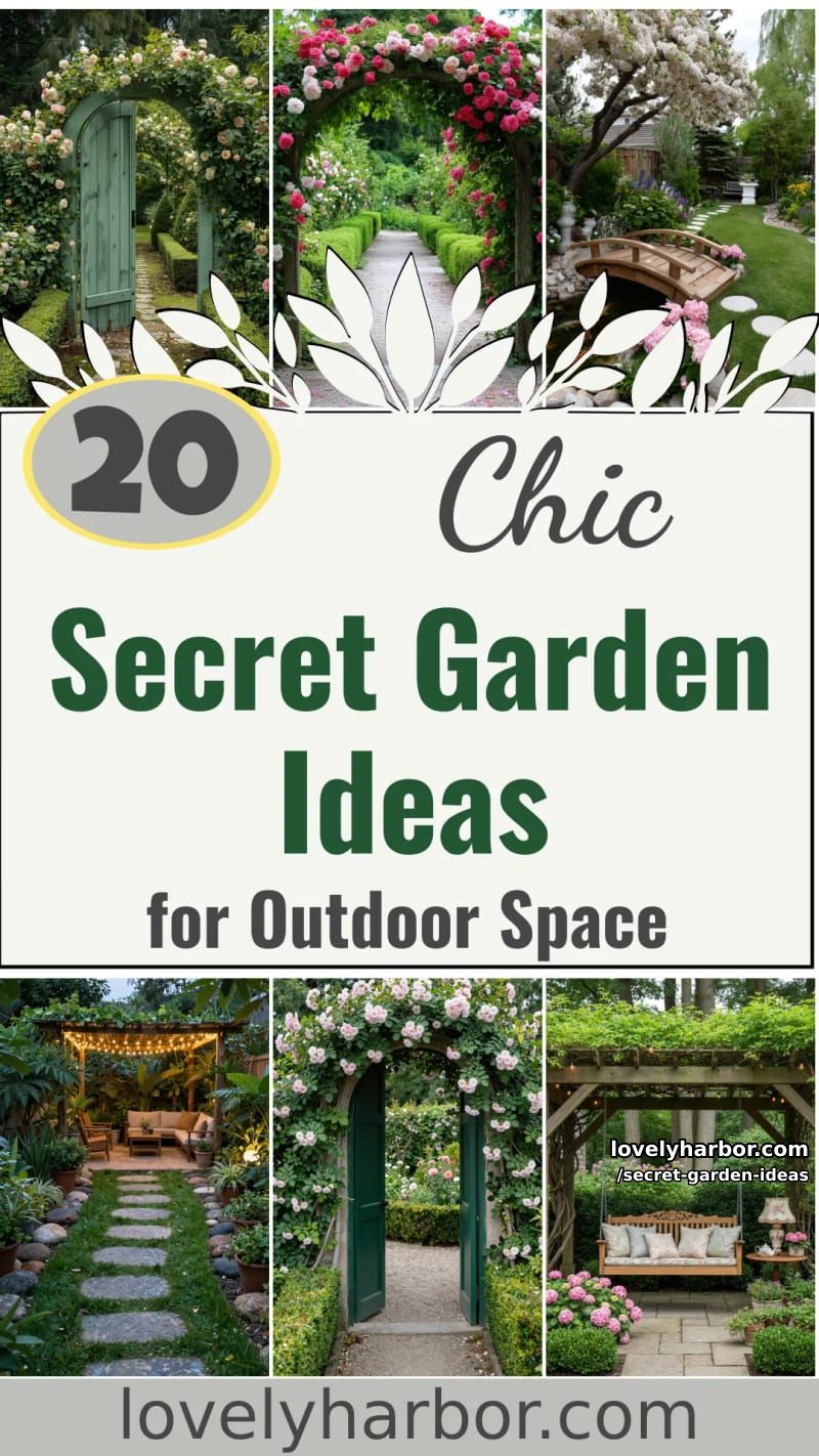 20 Secret Garden Ideas for a Stylish Outdoor Space 62 secret garden ideas - Collage 61