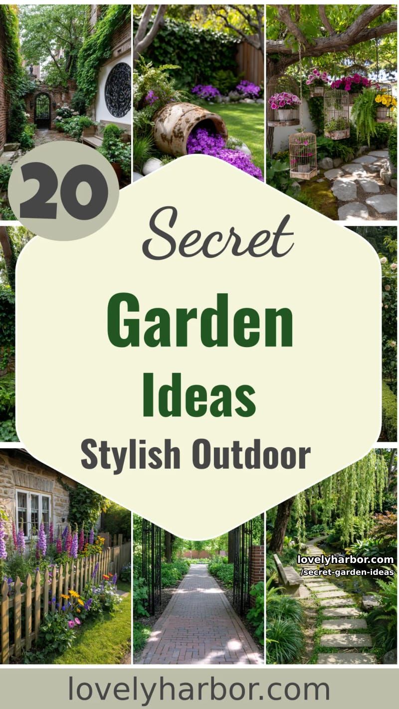 20 Secret Garden Ideas for a Stylish Outdoor Space 63 secret garden ideas - Collage 62