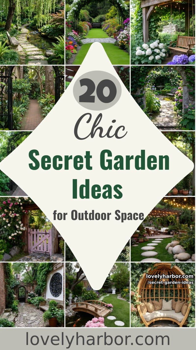 20 Secret Garden Ideas for a Stylish Outdoor Space 64 secret garden ideas - Collage 63