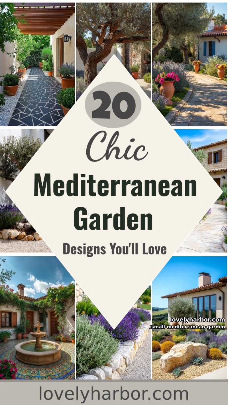 20 Small Mediterranean Design Ideas For You 57 small mediterranean garden - Collage 56