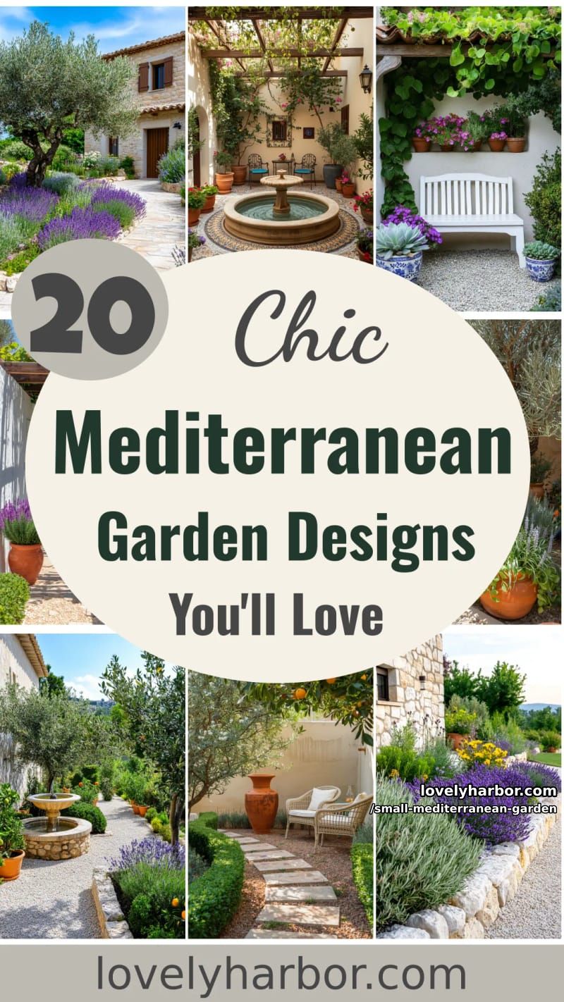 20 Small Mediterranean Design Ideas For You 59 small mediterranean garden - Collage 58