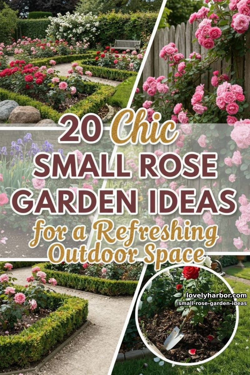 20 Chic Small Rose Garden Ideas for a Refreshing Outdoor Space 54 small rose garden ideas - Collage 53