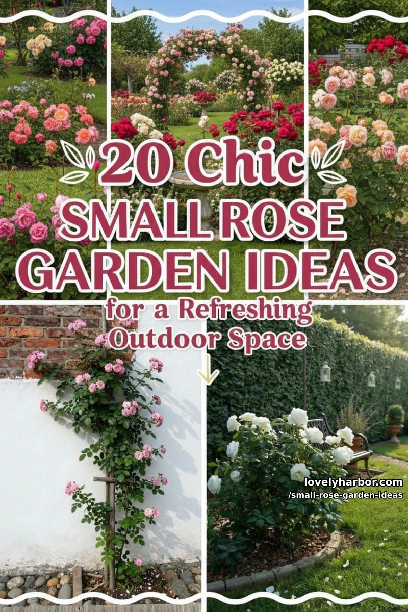 20 Chic Small Rose Garden Ideas for a Refreshing Outdoor Space 55 small rose garden ideas - Collage 54