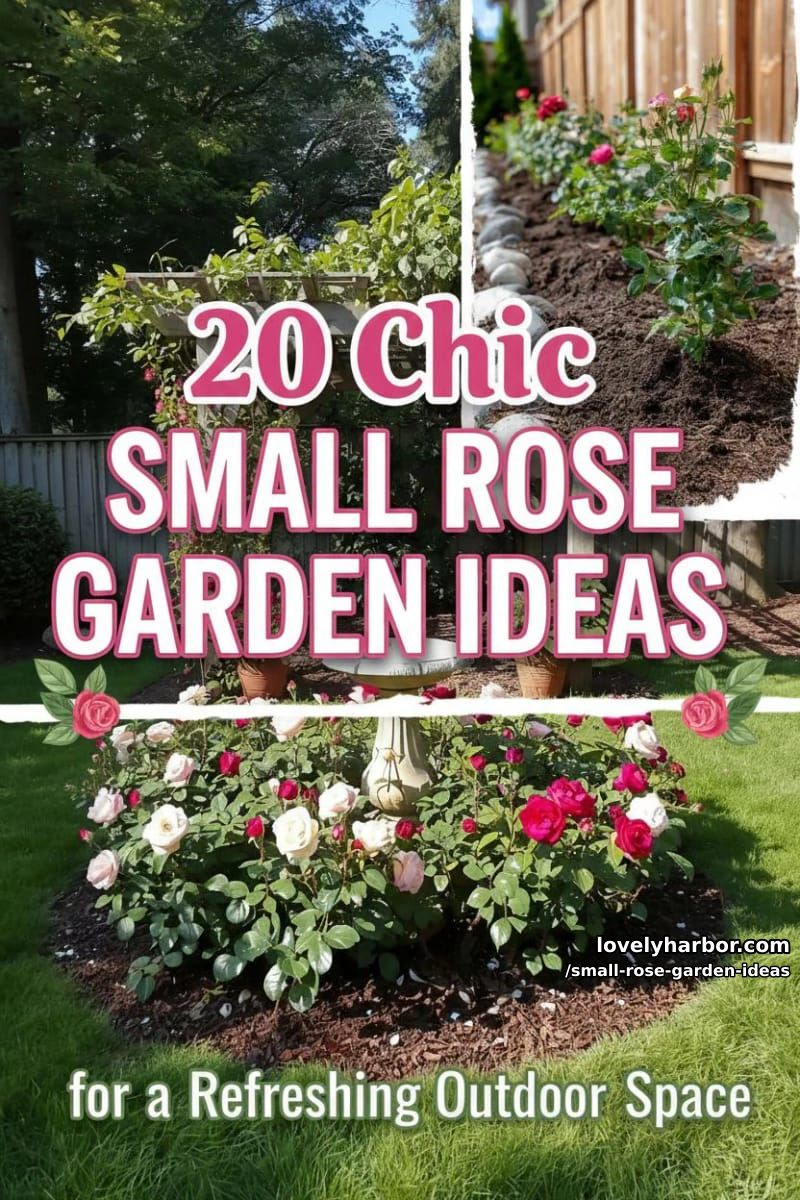 20 Chic Small Rose Garden Ideas for a Refreshing Outdoor Space 57 small rose garden ideas - Collage 56