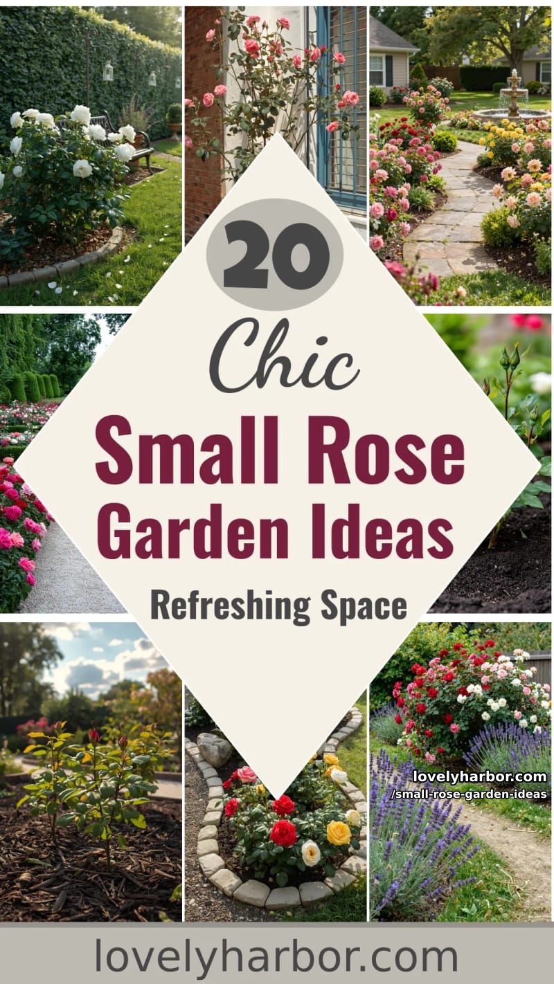 20 Chic Small Rose Garden Ideas for a Refreshing Outdoor Space 58 small rose garden ideas - Collage 57