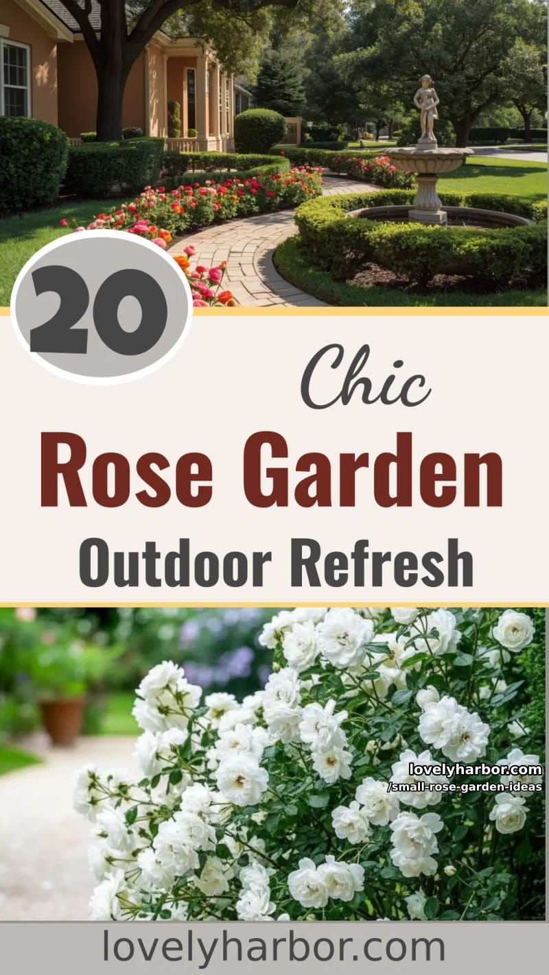 20 Chic Small Rose Garden Ideas for a Refreshing Outdoor Space 63 small rose garden ideas - Collage 62