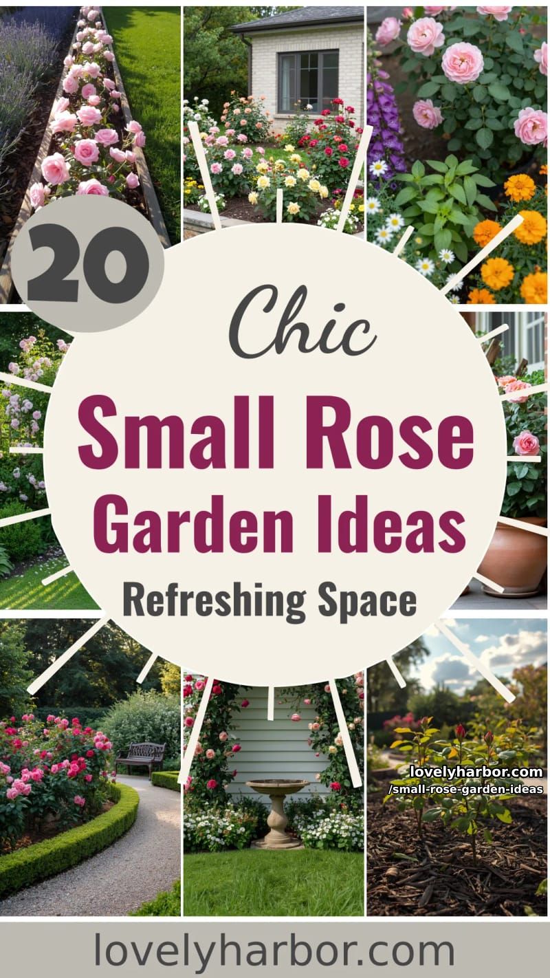 20 Chic Small Rose Garden Ideas for a Refreshing Outdoor Space 64 small rose garden ideas - Collage 63