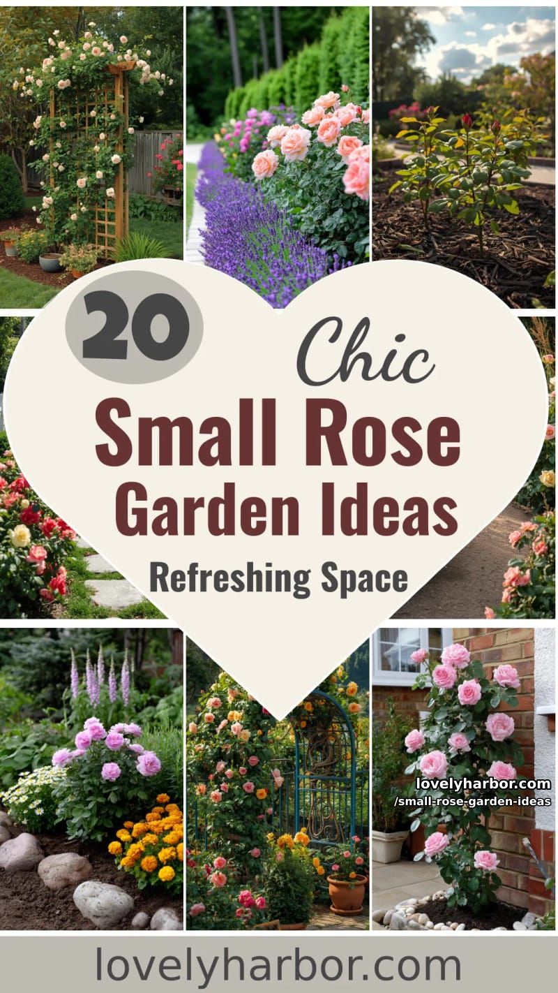 20 Chic Small Rose Garden Ideas for a Refreshing Outdoor Space 66 small rose garden ideas - Collage 65