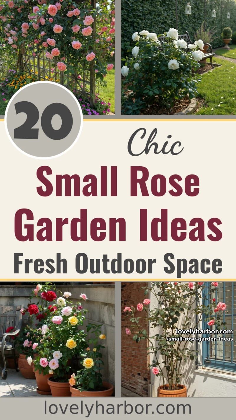 20 Chic Small Rose Garden Ideas for a Refreshing Outdoor Space 68 small rose garden ideas - Collage 67