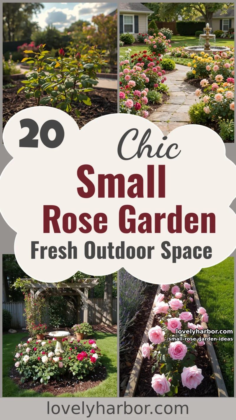 20 Chic Small Rose Garden Ideas for a Refreshing Outdoor Space 69 small rose garden ideas - Collage 68