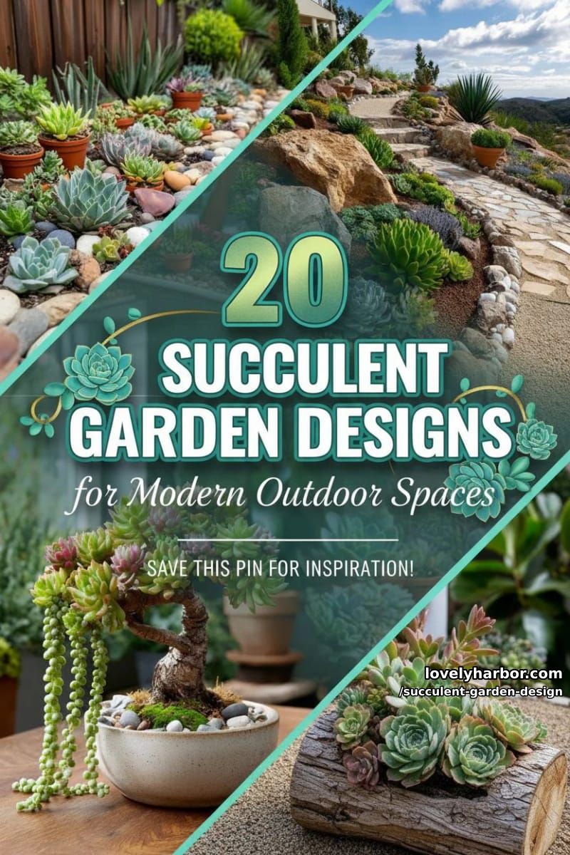 20 Succulent Garden Designs for Modern Outdoor Spaces 57 succulent garden design - Collage 56