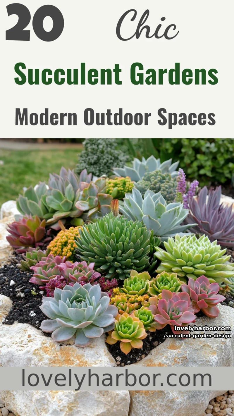 20 Succulent Garden Designs for Modern Outdoor Spaces 58 succulent garden design - Collage 57