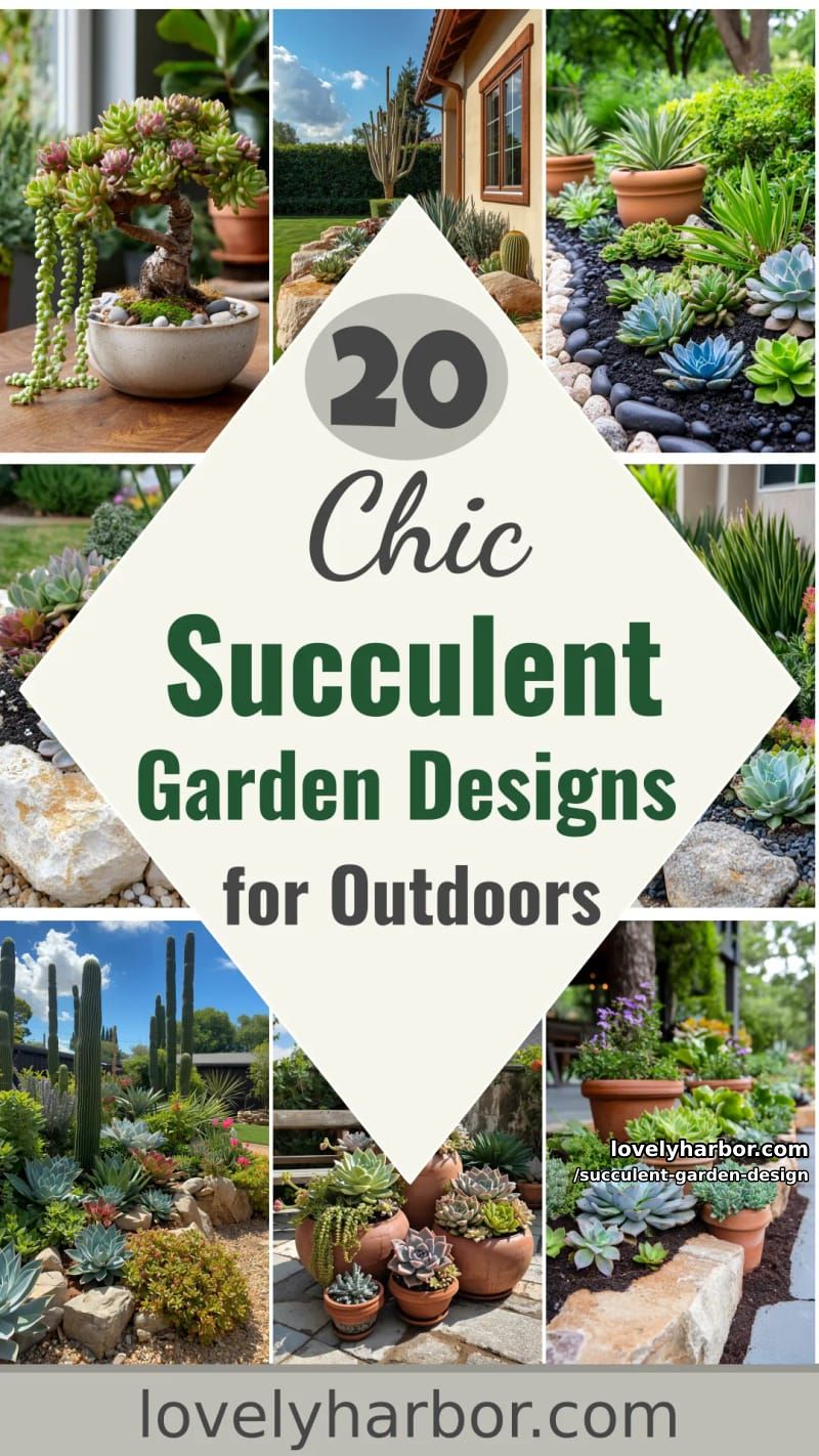 20 Succulent Garden Designs for Modern Outdoor Spaces 61 succulent garden design - Collage 60