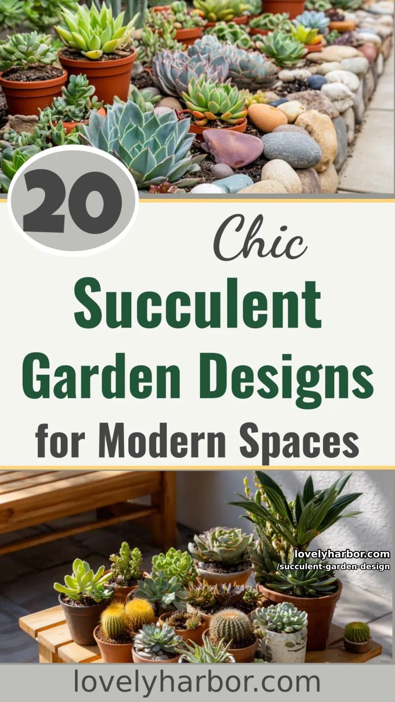 20 Succulent Garden Designs for Modern Outdoor Spaces 69 succulent garden design - Collage 68