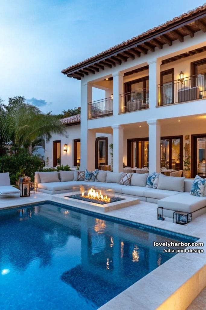20 Elegant Villa Pool Ideas For Modern Outdoor Living - Lovely Harbor