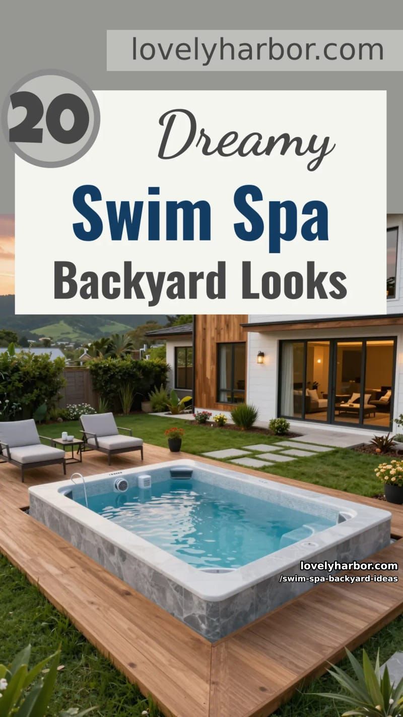 20 Dreamy Swim Spa Backyard Looks to Try This Summer 53 swim spa backyard ideas - Collage 52