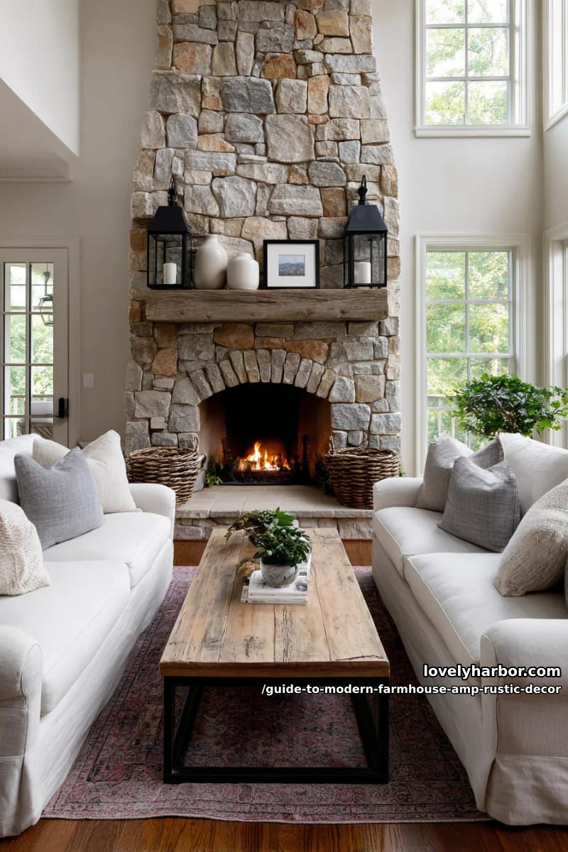 Guide to Modern Farmhouse & Rustic Decor (2026 Edition) 19 the living room 13