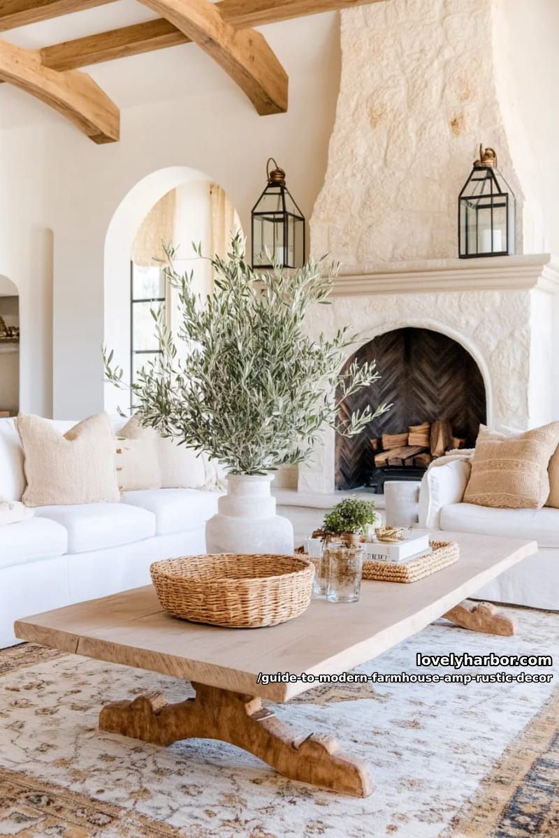 Guide to Modern Farmhouse & Rustic Decor (2026 Edition) 22 the living room 15