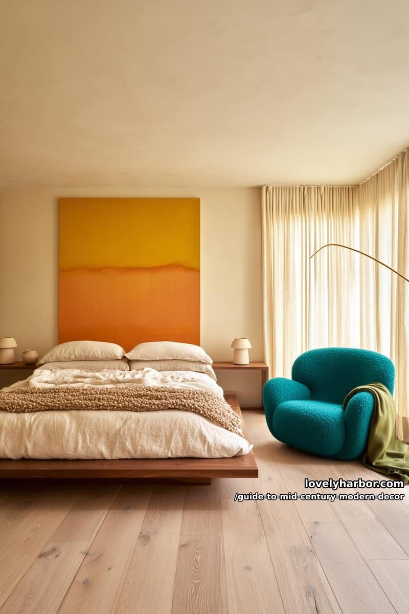 Guide to Mid-Century Modern Decor (2026 Edition) 16 the signature color palette 14