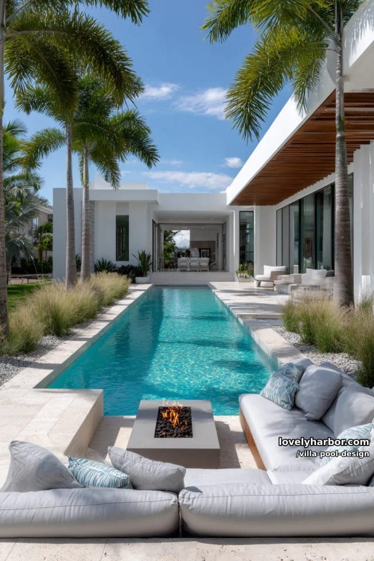 20 Elegant Villa Pool Ideas For Modern Outdoor Living - Lovely Harbor