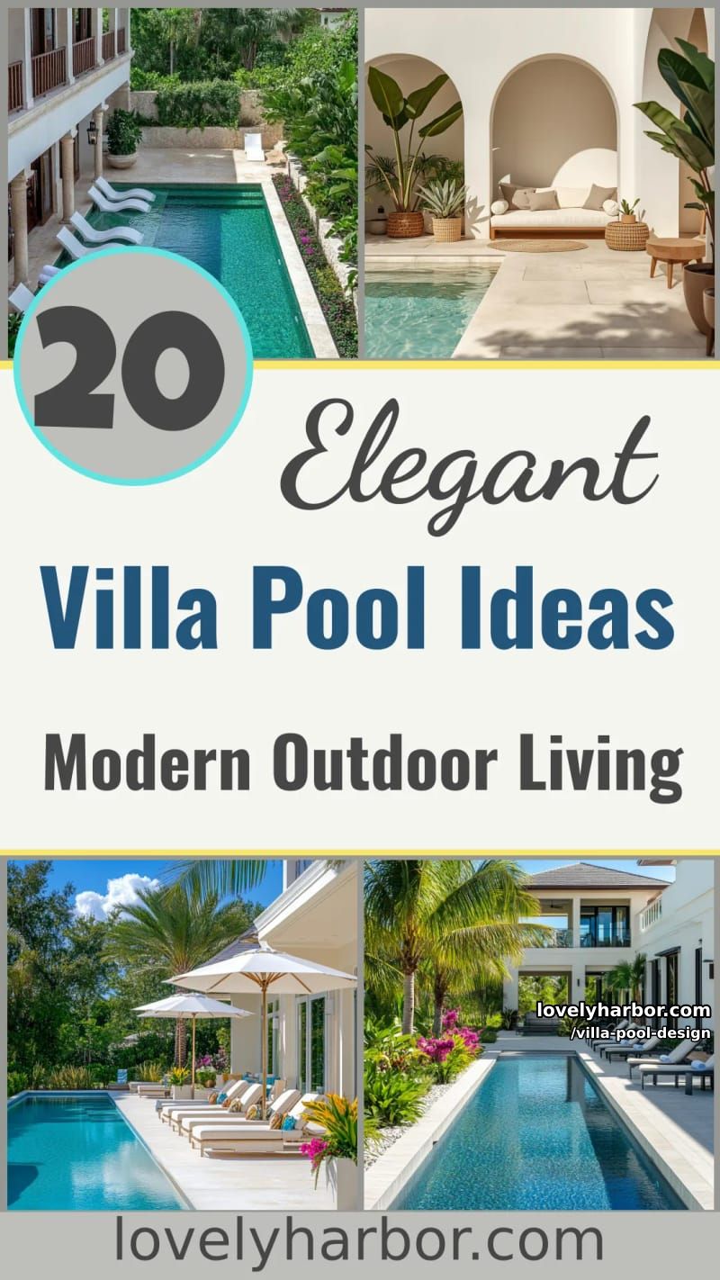 20 Elegant Villa Pool Ideas for Modern Outdoor Living 47 villa pool design - Collage 46
