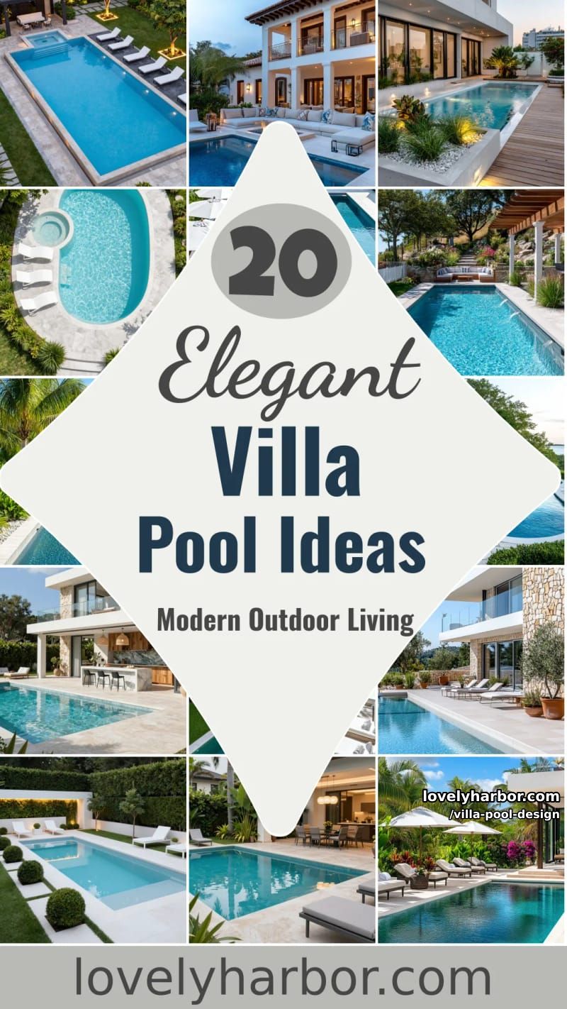20 Elegant Villa Pool Ideas for Modern Outdoor Living 48 villa pool design - Collage 47