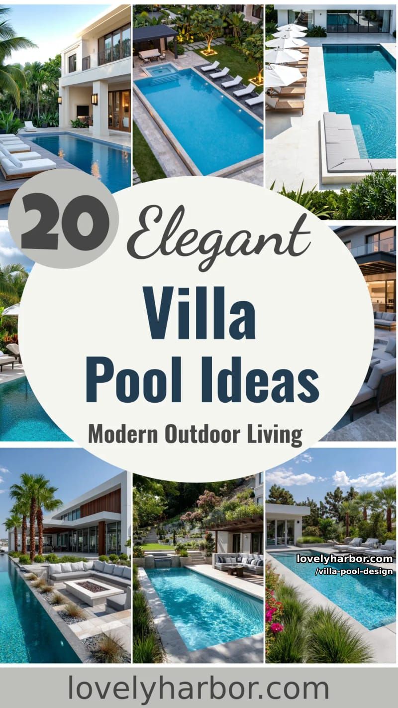 20 Elegant Villa Pool Ideas for Modern Outdoor Living 54 villa pool design - Collage 53