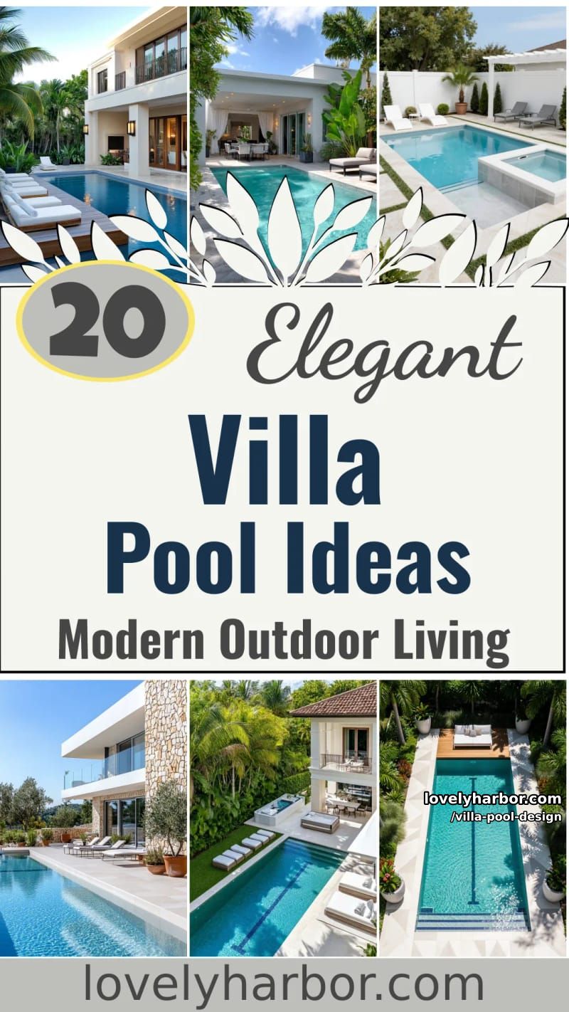 20 Elegant Villa Pool Ideas for Modern Outdoor Living 55 villa pool design - Collage 54