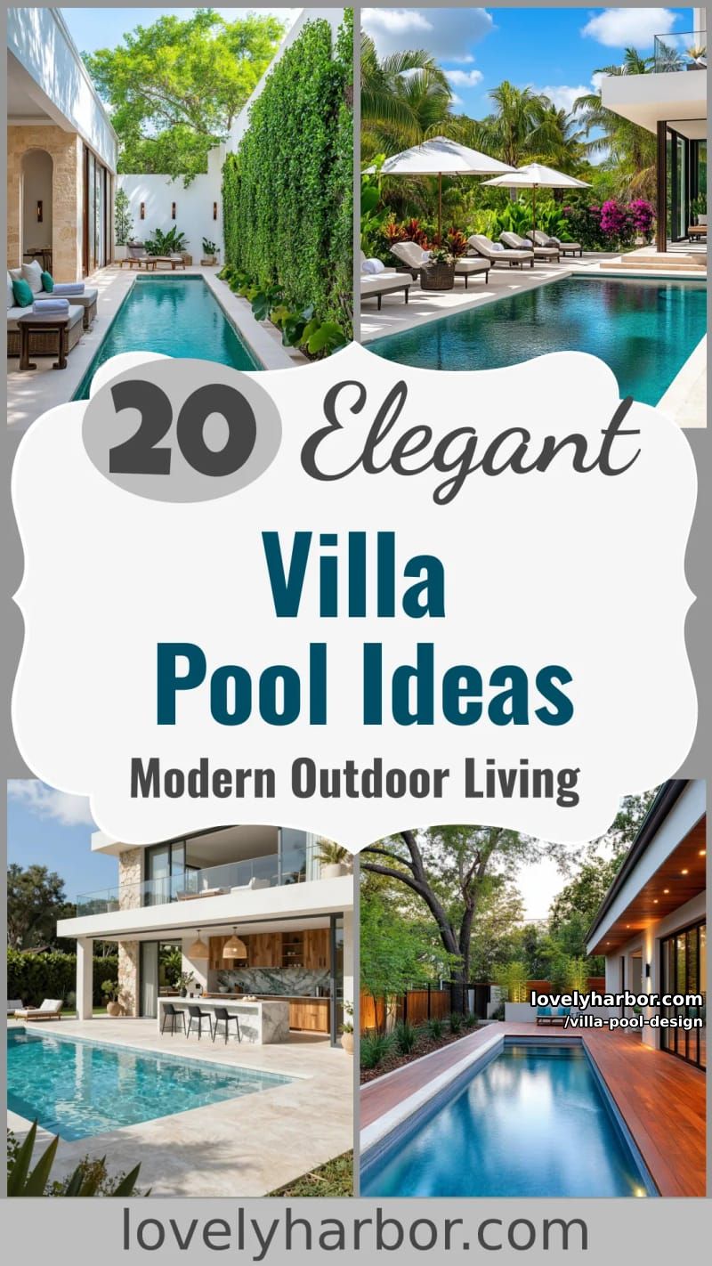 20 Elegant Villa Pool Ideas for Modern Outdoor Living 56 villa pool design - Collage 55