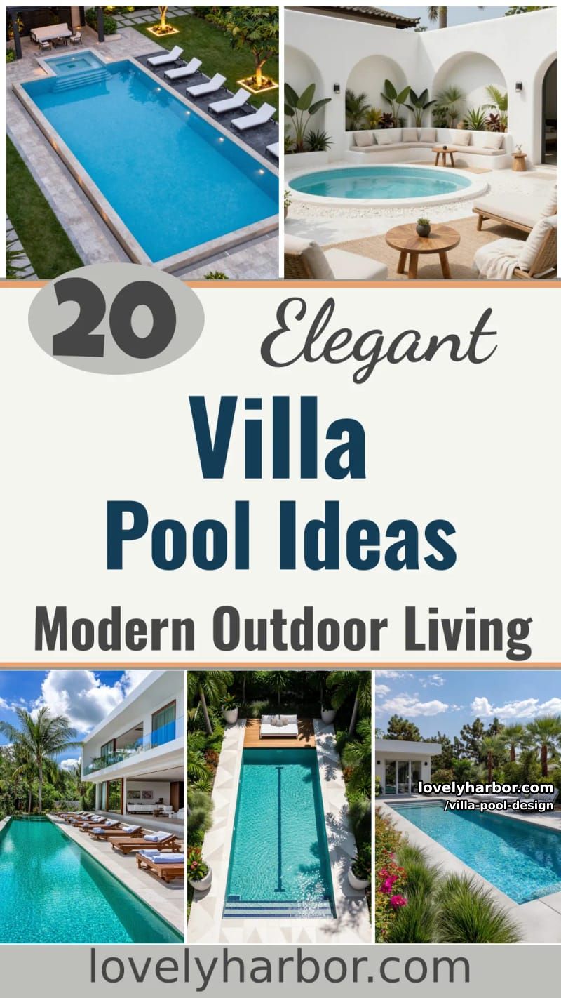 20 Elegant Villa Pool Ideas for Modern Outdoor Living 58 villa pool design - Collage 57