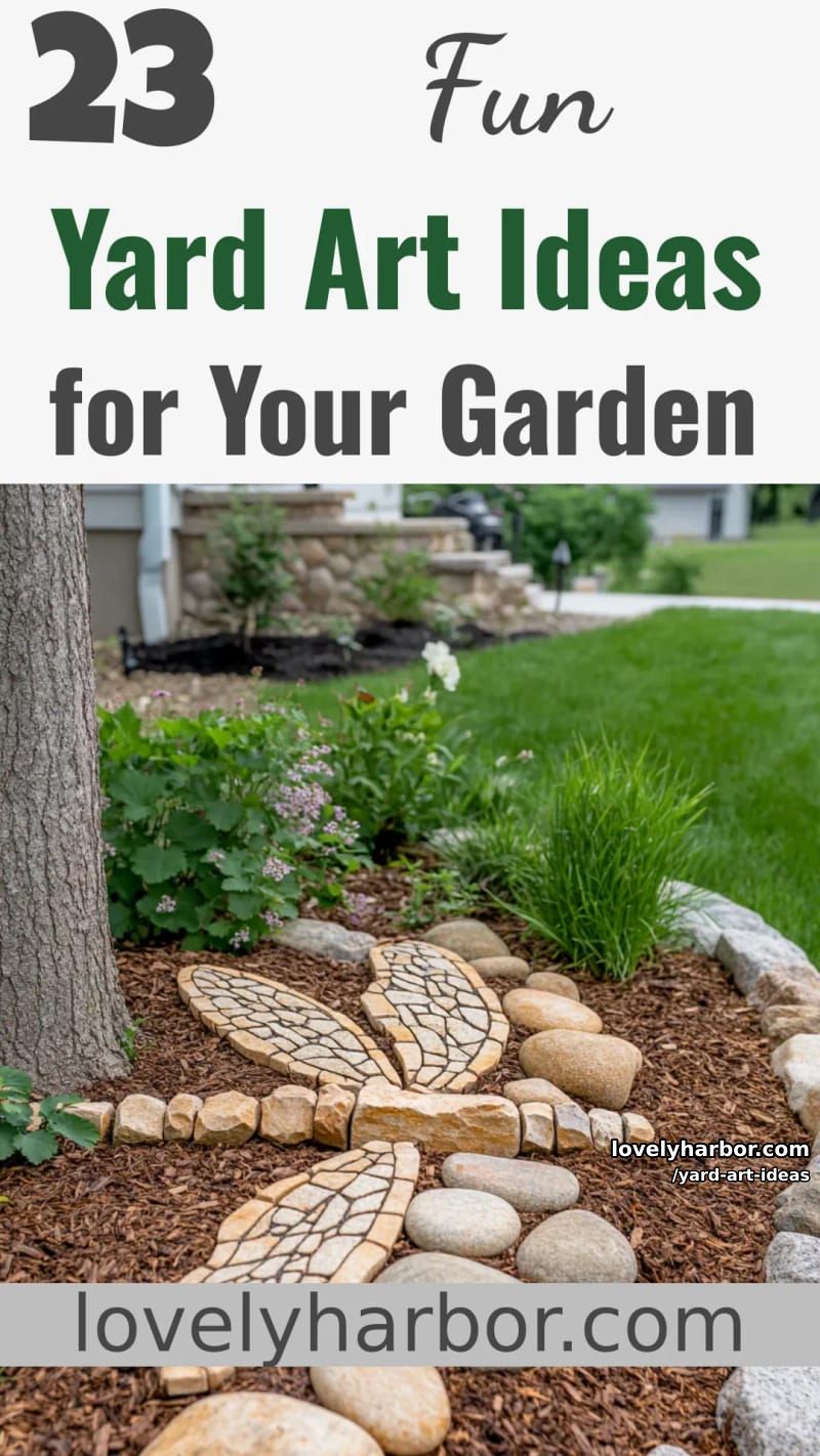 23 Fun Yard Art Ideas to Spruce Up Your Garden 71 yard art ideas - Collage 70