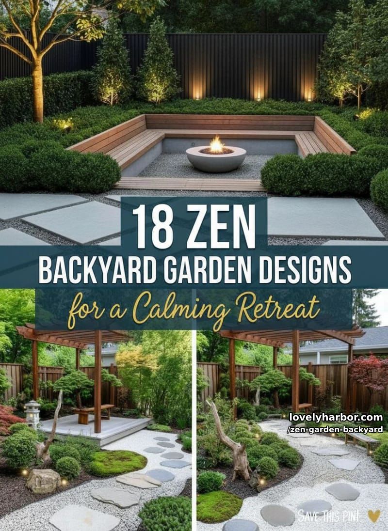 18 Serene Zen Garden Backyard Designs to Calm You 49 zen garden backyard - Collage 48
