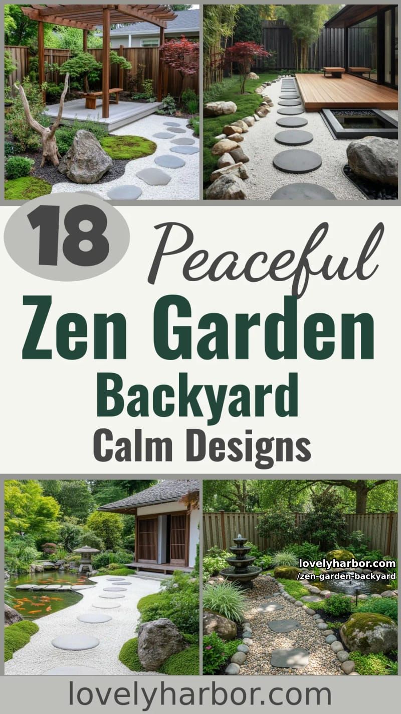 18 Serene Zen Garden Backyard Designs to Calm You 59 zen garden backyard - Collage 58