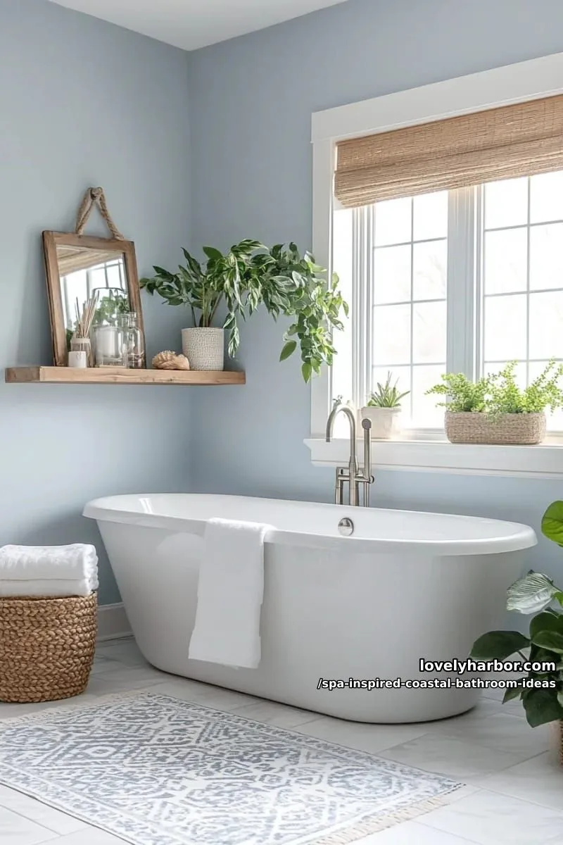 a living humidity shelf above the tub 1