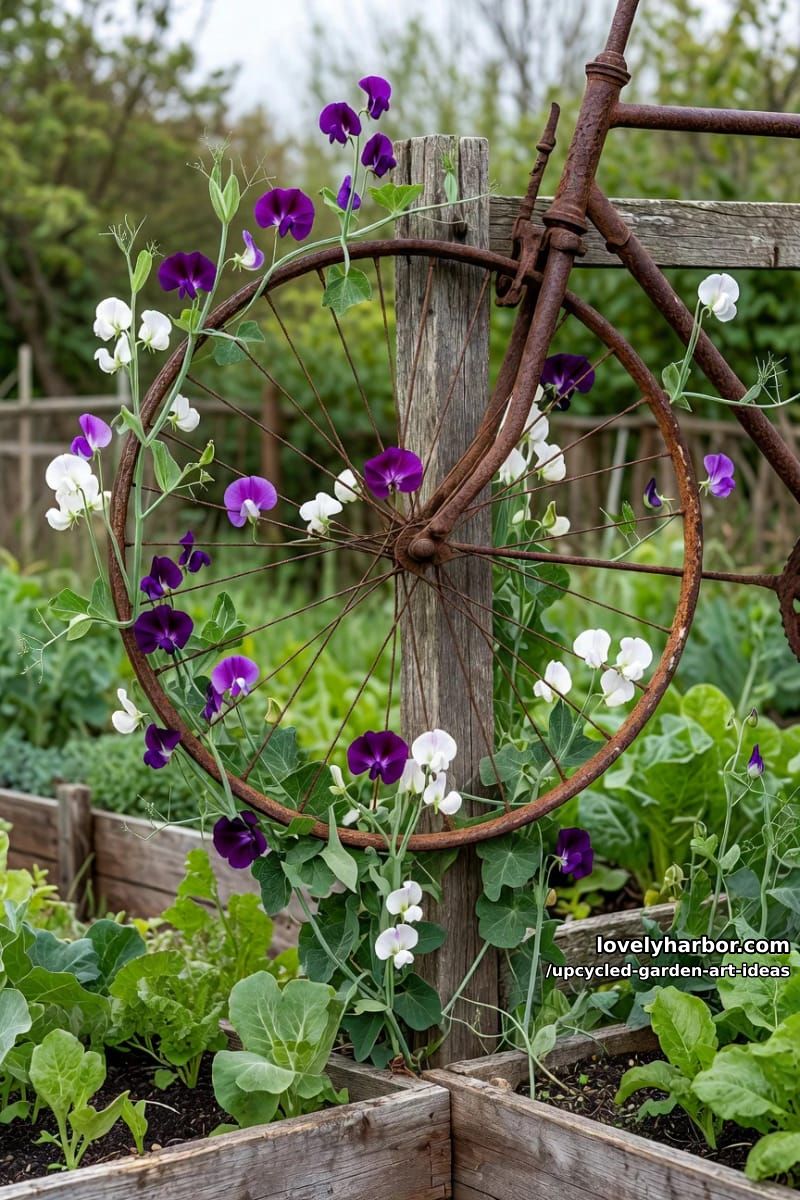 bicycle wheel trellis 1