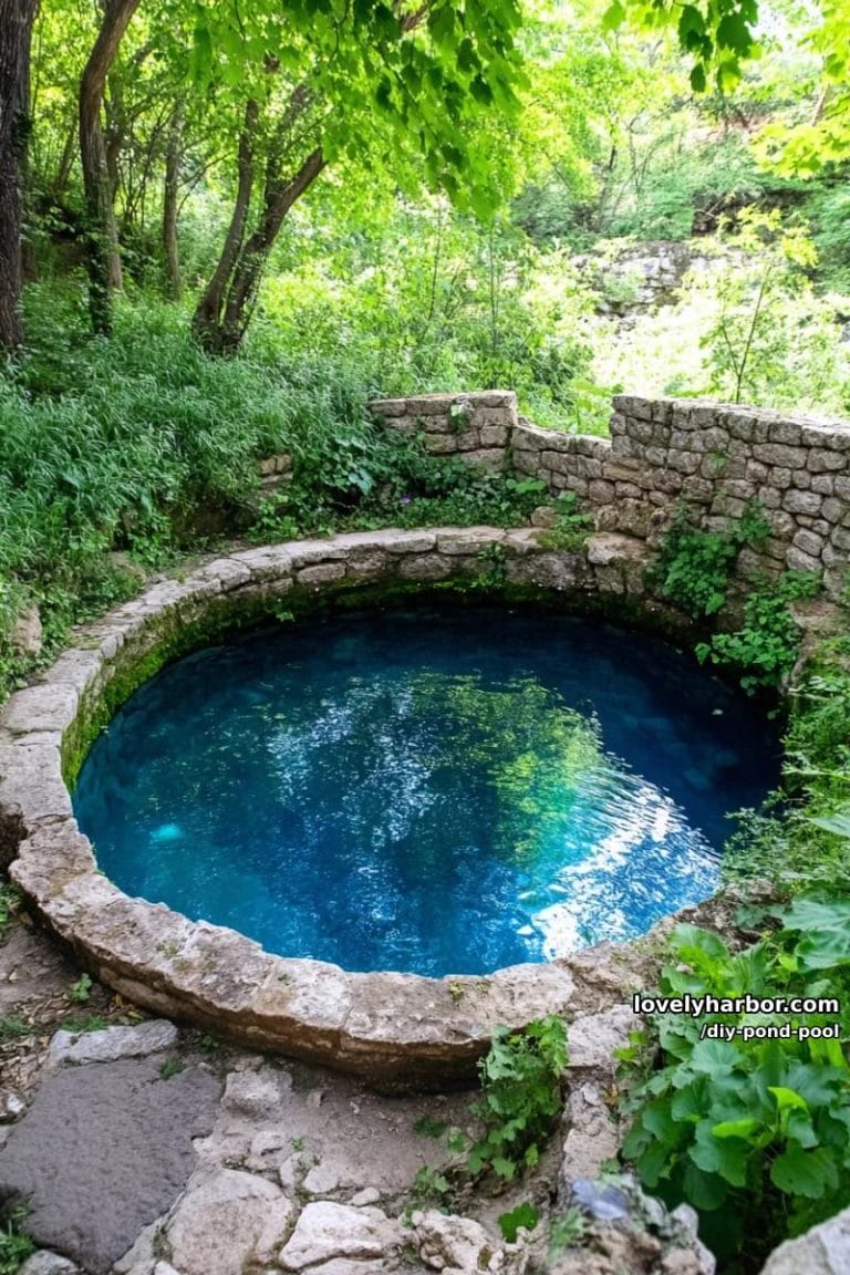 Natural Spring Pools 20 DIY Pond Pool Ideas To Try This Summer - Lovely Harbor