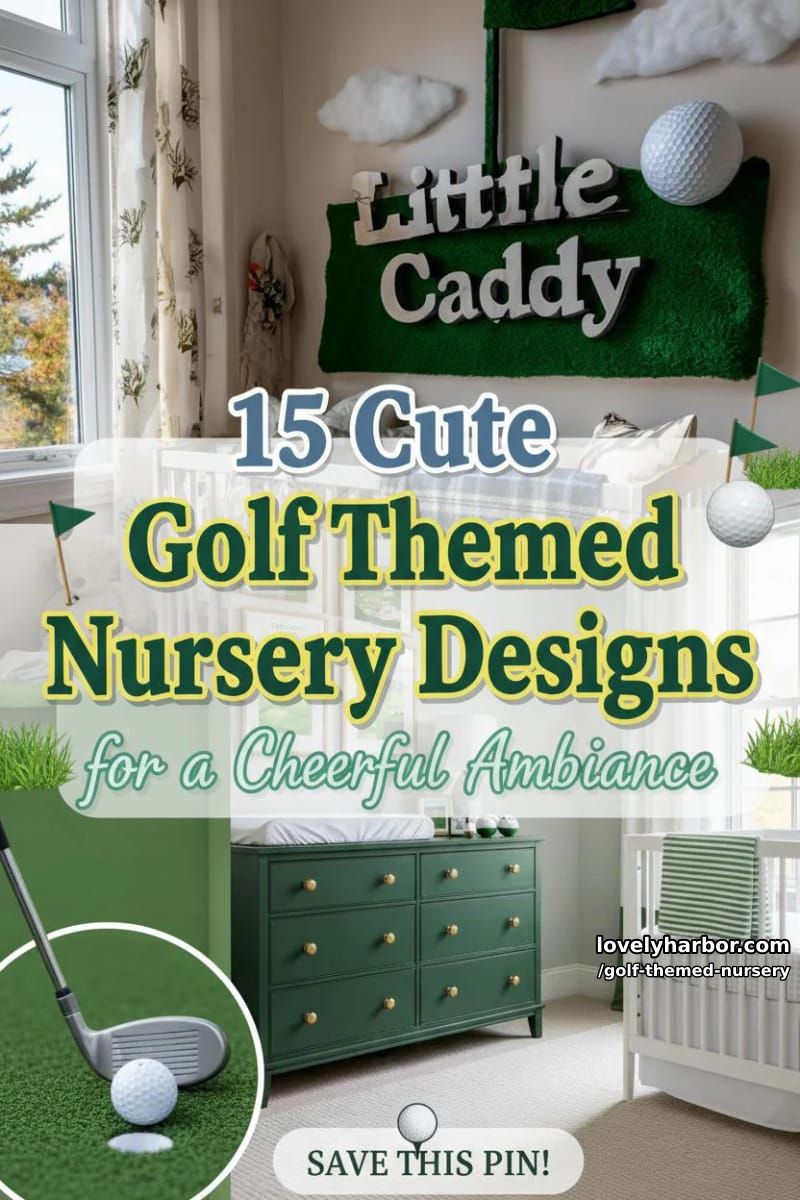 15 Cute Golf Themed Nursery Designs for a Cheerful Ambiance 31 golf themed nursery - Collage 30