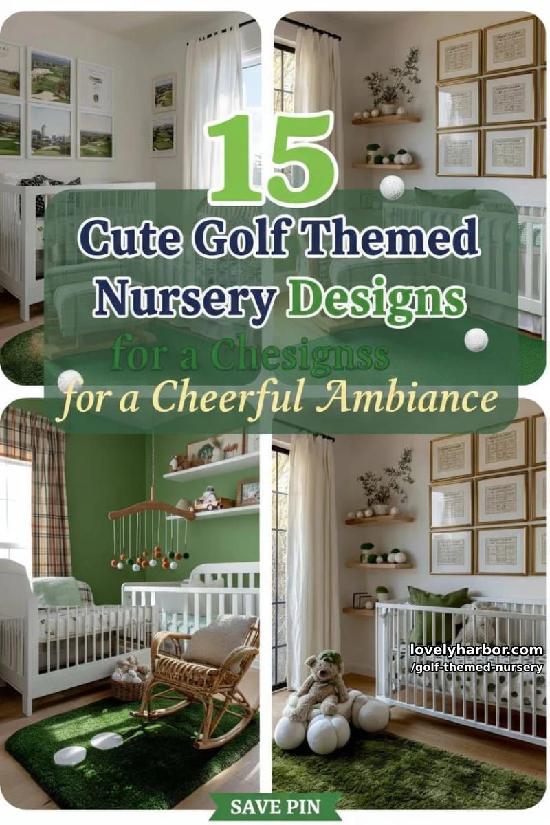 15 Cute Golf Themed Nursery Designs for a Cheerful Ambiance 33 golf themed nursery - Collage 32