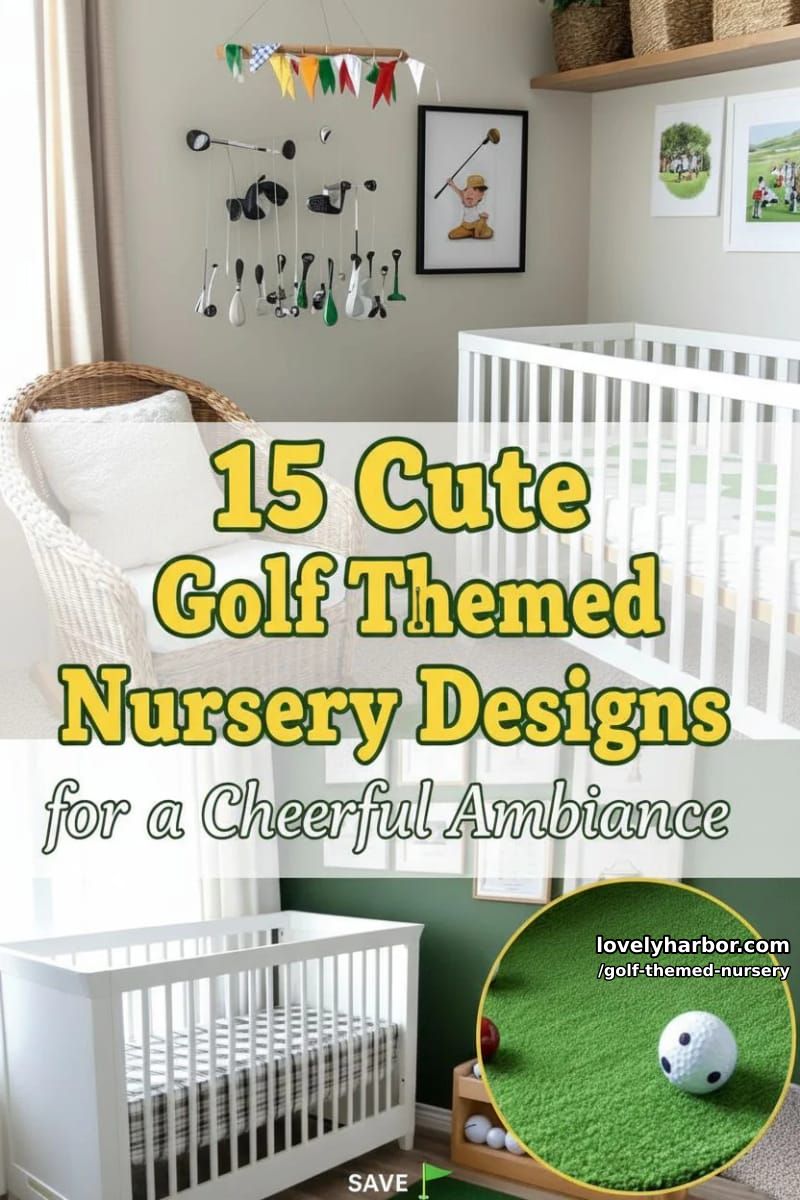 15 Cute Golf Themed Nursery Designs for a Cheerful Ambiance 34 golf themed nursery - Collage 33