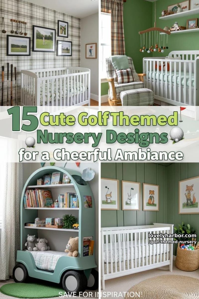 15 Cute Golf Themed Nursery Designs for a Cheerful Ambiance 38 golf themed nursery - Collage 37