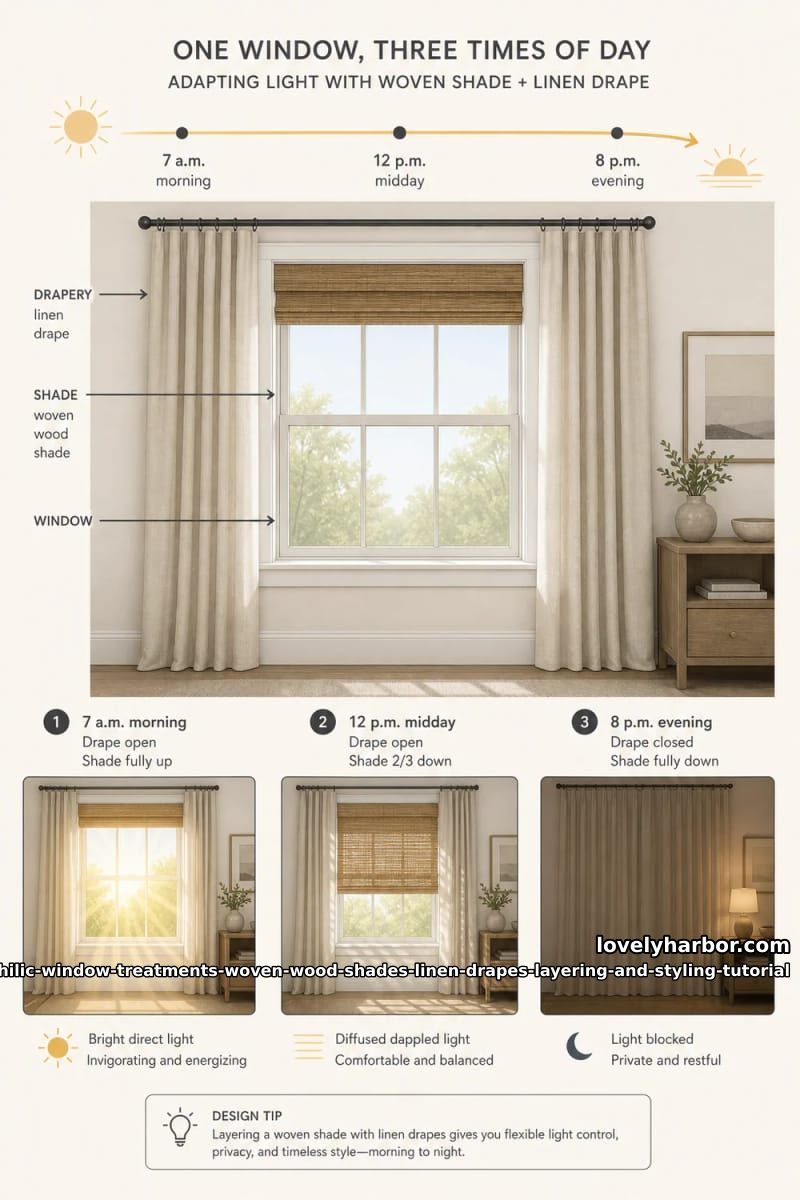 Biophilic Window Layering Tutorial for Woven Wood Shades and Linen Drapes 12 light, privacy, and the circadian argument 1